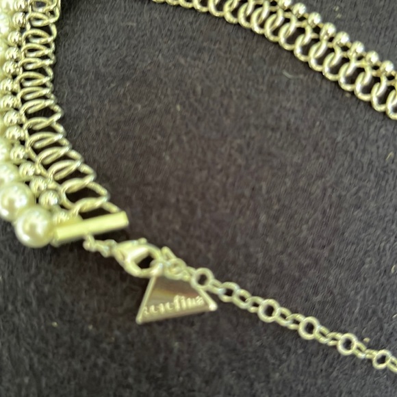Anthropologie Silver Pearl Necklace - Picture 2 of 4